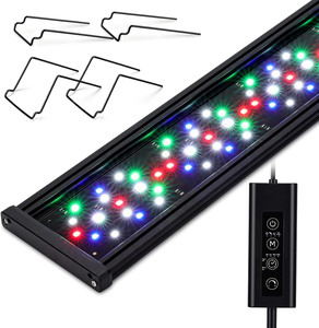 ไฟ LED สำหรับตู้ปลา RGBW ขนาด 120 ซม. ปรับความสว่างได้ 10 ระดับ ไม่กระพริบ ใช้ได้ตลอด 24 ชั่วโมง 7 วันต่อสัปดาห์ กำลังไฟ 19W 22W 24W 40W 48W 55W 66W สำหรับตู้ปลาน้ำจืด - Product Image 2