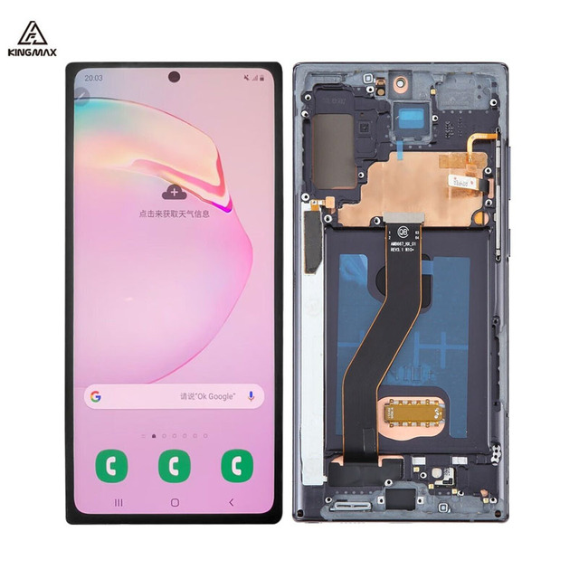 6.75" for Samsung Galaxy Note 10 Plus 5G LCD Display Touch Screen Original Replacement with Frame Digitizer Touch Assembly