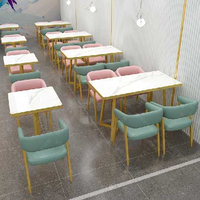 Meubles de café, table et chaises combinées, chaises de restaurant, personnalisation pour les meubles de café