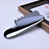 Produits de massage du cuir chevelu en pierre énergétique naturelle Grattoir musculaire Terahertz Gua Sha Massage de la tête pour détendre le peigne à cheveux