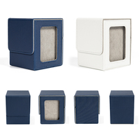 Convertible Deck Box with Toploader Window Display 100+ Double-Sleeved TCG Sport Card Storage Box