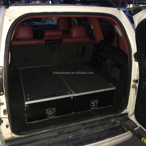 Boîte à outils 4x4 robuste pour camping-car tout-terrain non étanche, glissière supérieure, Prado 150, glissière arrière pour le lit, double tiroir de rangement - Product Image 4