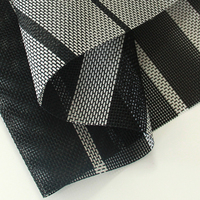 Tissu en maille textilène STARUNK à rayures, protection UV, enduit de PVC, pour chaises, meubles d'extérieur, tissu en maille Teslin imperméable pour chaises