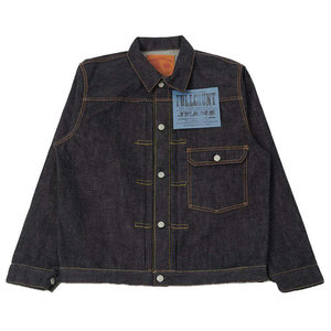 Veste en jean pour homme de haute qualité à boutons, en denim japonais lourd à lisière, style vintage américain, en denim brut - Product Image 1