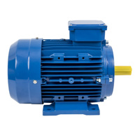 Moteur asynchrone triphasé MS180M-2, boîtier en aluminium, fil 100% cuivre, IE1/IE2/IE3, TEFC, IP54, CE, ISO, pour machines industrielles