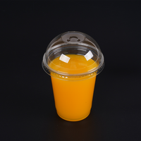 Gobelet transparent jetable écologique et compostable, gobelet en plastique PLA biodégradable transparent pour parfait