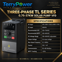 Variateur de fréquence (VFD) 380V AC avec contrôle V/F, 0,75KW-37KW, 50-60Hz, monophasé ou triphasé, pour moteur de compresseur