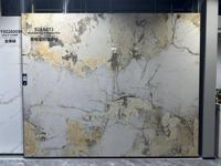 Dalle en pierre frittée effet marbre or Chameleonstone 800*2600*9mm pour revêtement mural de luxe