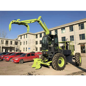 360 grados giratorio caña Grabber Neumático Hidráulico madera Grabber caña de azúcar cargador para áreas tropicales - Product Image 6