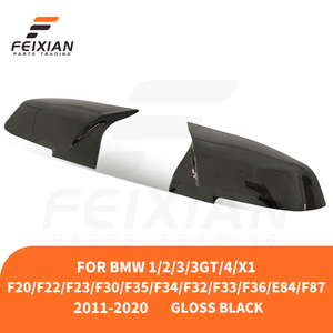 BMW 1/<span class=keywords><strong>2</strong></span>/<span class=keywords><strong>3</strong></span>/4 serisi X1 M2 F20/F22/F30/F32 M tarzı parlak siyah karbon Fiber ayna kapakları - Product Image 3