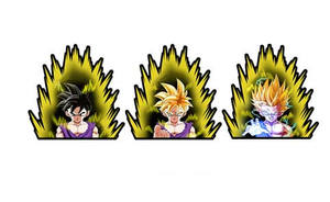 Autocollant Dragon Ball Super <span class=keywords><strong>Lenticulaire</strong></span> 3d Flip Motion Anime Glitter Holographic - Product Image 6