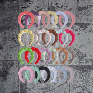 Chăm sóc da trang điểm tóc ban nhạc bong bóng Sponge headband cho khuôn mặt rửa Puffy Puff hairband - Product Image 2