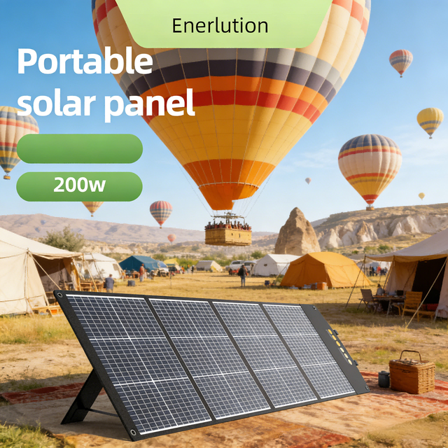 Professional Grade 200W Foldable Monocrystalline Solar Panel IP67 Waterproof for Camping Outdoor RV