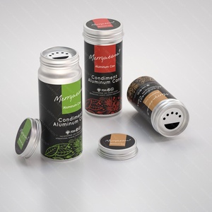 Envase de Metal Personalizado en Forma de Cilindro, Botella de Aluminio para Condimentos, Envase de Grado Alimenticio, Tarro de Metal - Product Image 1