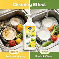 Détergent concentré au citron, traitement personnalisé, liquide vaisselle enrichi en vitamine E pour la protection des mains, usage domestique, fruits et légumes
