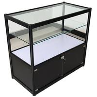 Comptoirs et étagères de présentation multi-niveaux en aluminium pour bijoux, téléphones portables, quincailleries, magasins de détail et centres commerciaux