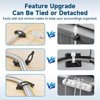 Support de câble de chargeur réutilisable à boucle élastique multi-usage pour bureau, accessoires consommateur de Ningbo, vente directe usine