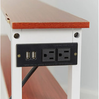 Table console en peluche populaire avec rangement, pour l'arrière du canapé, mobilier moderne pour salon, facile à assembler, multifonction