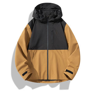 Logo personnalisé à capuche colle veste extérieur mince manteau automne nouveaux vêtements de randonnée imperméable sans couture tibétain chapeau populaire cool - Product Image 4