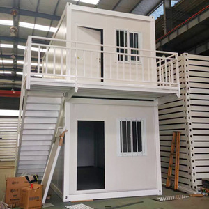 บ้านคอนเทนเนอร์สำนักงานทรงสี่เหลี่ยม บ้านคอนเทนเนอร์เคลื่อนที่ ดีไซน์มินิมอล ใช้ภายนอกอาคาร ความหนามาตรฐาน - Product Image 3