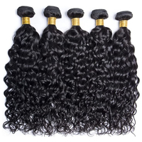 Extensiones de Cabello Humano Virgen Brasileño con Ondas al Agua, Extensiones de Cabello Humano con Ondas al Agua Sin Procesar