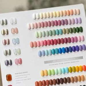 ชุดยาทาเล็บเจลยูวี 80 สี สีที่ใช้กันทั่วไปในร้านเสริมสวย พร้อมแผ่นแสดงสีสำหรับอุปกรณ์ทำเล็บ - Product Image 5