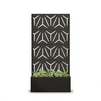 Bac de Jardin Surélevé en Métal 59x30x12 avec Treillis, Résistant aux Intempéries, en Aluminium Thermolaqué, avec Bac à Plantes Intégré - Vente en Gros