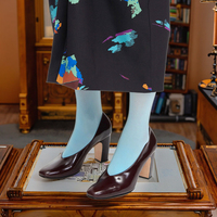 Chaussures à talons hauts vintage en cuir véritable pour femmes matures, escarpins de travail confortables et légers pour le quotidien et le bureau, idéales pour l'hiver