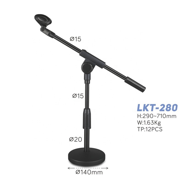 New Arrival LKT-280 Desktop Microphone Stand Mic Adjustable Height Holder