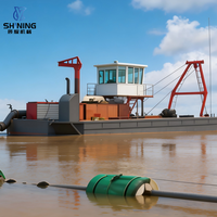 Draga de succión a chorro diésel profesional CY JSD750 con motor y bomba, 18m de profundidad, unidad de flujo de agua de 4000m³/h