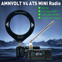 Radio AMNVOLT V4 ATS MINI SI4732, radio DSP toutes bandes, FM AM SSB LSB USB, récepteur avec amplificateur de casque Hi-Z intégré