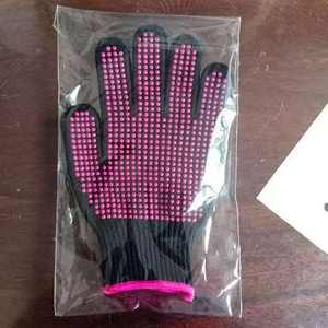 Bonitos guantes antideslizantes calibre 10 colores PVC punteado negro algodón tejido guantes de trabajo guantes de mano para jardín - Product Image 6
