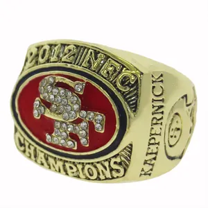 2012 San Francisco 49ers oil painting championship ring football fans sports commemorative custom nostalgic classic ring