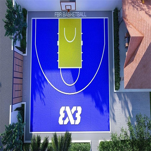 Suelo <span class=keywords><strong>de</strong></span> Baloncesto <span class=keywords><strong>de</strong></span> Plástico Resistente para Exteriores, para Patios Escolares y Canchas <span class=keywords><strong>de</strong></span> Parques - Product Image 4