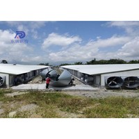 Poulailler mobile de grande capacité pour 5000 poulets, structure en acier complète, bâtiment d'élevage avicole aux États-Unis