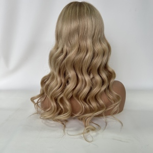 Peluca Médica de Cabello Humano Virgen Premium Lista para Enviar, con Parte Superior de Seda, Cuero Cabelludo Realista, Peluca sin Pegamento de Silicona para Mujeres con Alopecia Areata - Product Image 3