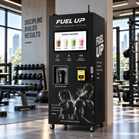 Distributeur automatique de café intelligent avec logo et autocollant personnalisés, distributeur automatique de shakes protéinés 24h/24 sans surveillance