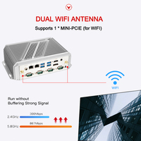 Mini PC Industrial LIMYEE DDR4 con Doble NIC Pfsense, Intel Core I3/i5/i7, Micro Tiny, Sin Ventilador, Barebone, Enchufe Estadounidense