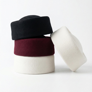 Chapeaux <span class=keywords><strong>Fedora</strong></span> de Luxe Élégants pour Hommes : Nouveauté Tendance, <span class=keywords><strong>Chapeau</strong></span> de Prière Musulman en Feutre, Casquette Pillbox Islamique, <span class=keywords><strong>Chapeau</strong></span> d'Hôtesse d'Air pour l'Extérieur - Product Image 1