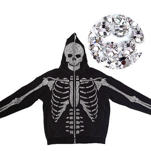 skeleton zip up jacket