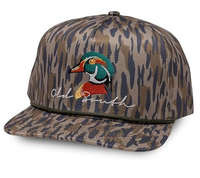 Personalizable 5-Panel Dad Duck Head Camuflaje Snapback Trucker Hat Lona con Logo Bordado Gorra de caza de moda 256