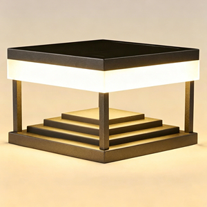 Factory Customized Modern Minimalist Gate <b>Light</b> Pillar Outdoor D 15/25/35/45CM <b>LED</b> E27 IP65 Waterproof Solar Pillar <b>Light</b> - Product Image 1
