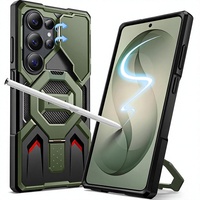 Coque TONGATE pour S26 Ultra, design blindé TPU+PC, support magnétique intégré, protection d'objectif, anneau de maintien, compatible charge sans fil