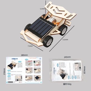 Petite <span class=keywords><strong>voiture</strong></span> solaire en bois bricolage jouets éducatifs personnalisables pour les projets scientifiques aides pédagogiques <span class=keywords><strong>et</strong></span> jeux - Product Image 2