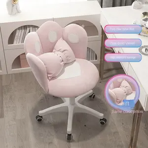 Chaise de bureau ergonomique mignonne de chambre à coucher avec la forme mignonne de griffe de chat