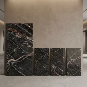Dazzle Black Anti Slip GVT Porcelain <b>Tiles</b> 800x1600mm Premium Floor And Wall Office Collection - Product Image 3