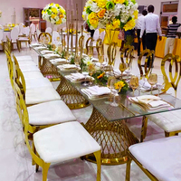 Acryl Ess-Set 6 Stühle Holz Holz Restaurant Hochzeit Runde Möbel Küche Top Esszimmer Marmor Bankett Tisch