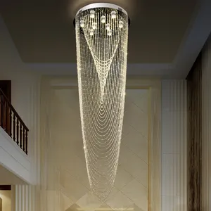 Lampu kristal LED bola cair Modern, lampu gantung kristal untuk ruang tamu, barang antik