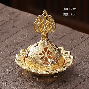 批发阿拉伯便携式金属合金檀香塔香炉迪拜中东风格镂空香气扩散器 - Product Image 6