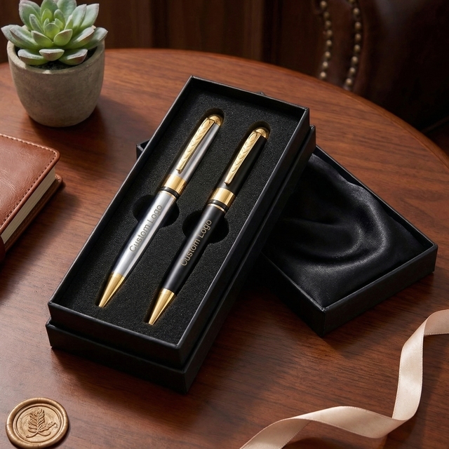 High Quality Customizable Personalized Double Sided Aluminum Luxury Ballpoint Pens Custom Logo Metal Ball Pen